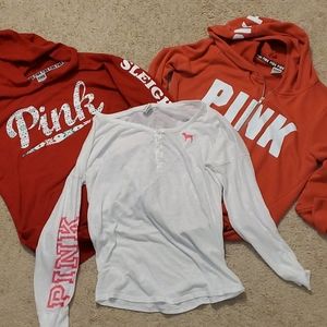 Used pink long sleeve lot